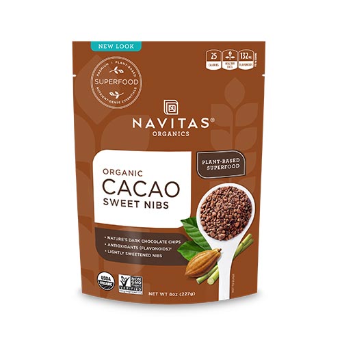フェアトレード認定の有機カカオ豆使用 オーガニック カカオスイートニブ 227g 8oz 約56回分 Navitas お菓子作り トッピング 健康 ダイエット Organics 栄養 75%OFF 最も完璧な ナビタスオーガニックス