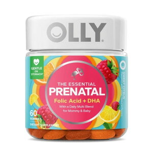 �I���[ �v���i�^�� �}���`�r�^�~�� �O�~ �t�_ �I���K3 DHA�z�� 60�� OLLY Prenatal Multivitamin Gummy Supplement, Folic Acid, Omega 3 DHA, 60 Count �y�����񂹏��i�z