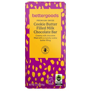 yX8000~ȏ1000~OFFzyAJEH}[gPBzx^[ObY v~A XCXNbL[o^[~N`R[go[ 3.5IX bettergoods Premium Swiss Cookie Butter Filled Milk Chocolate Bar