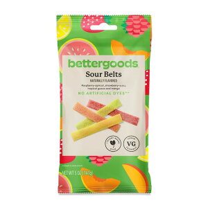 【店内8000円以上1000円OFF】【アメリカウォルマートPB】ベターグッズ サワーグミベルト 5オンス bettergoods Sour Gummy Belts, 5 oz 【お取り寄せ商品】【合わせて買いたい】