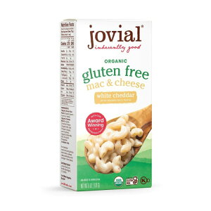 yAJEH}[gizWrA 100%I[KjbN zCg`F_[ }bN`[Y {bNX pbP[W~[ 6IX Jovial 100% Organic Gluten Free White Cheddar Box Mac & Cheese, Packaged Meal, 6 o