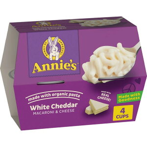 yAJEH}[gizAj[Y zCg`F_[ dqWp}Jj`[Y I[KjbNpX^ 4Jbv 8.04IX Annie's White Cheddar Microwave Mac and Cheese with Organic Pasta, 4 Cups, 8.