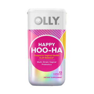 �I���[ �n�b�s�[�t�[�t�@ �J�v�Z�� �v���o�C�I�e�B�N�X 25�J�v�Z�� OLLY Happy Hoo-Ha Capsule Supplement, Probiotic, Women's Vaginal Health and pH, 25 Ct �y�����񂹏��i�z