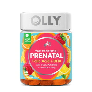 �I���[ �v���i�^�� �}���`�r�^�~�� �O�~ �t�_ �I���K3 DHA�z�� 84�� OLLY Prenatal Multivitamin Gummy Supplement, Folic Acid, Omega 3 DHA, 84 Count �y�����񂹏��i�z