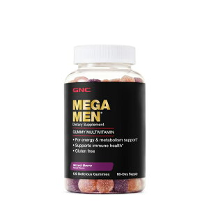 GNC メガメン グミ マルチビタミン 120粒 GNC Mega Men Gummy Multivitamin 【お取り寄せ商品】
