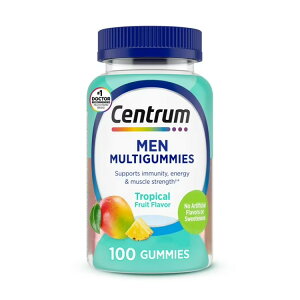 Zg Y }`r^~O~ Centrum Men's Multivitamin Gummies, Immune, Energy, Healthy Appearance Support, 100 Count y񂹏iz