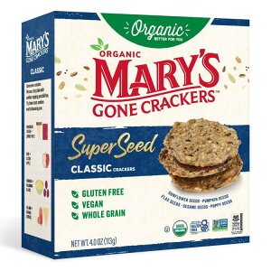 ���A���[�Y�S�[���N���b�J�[�Y �I���W�i���I�[�K�j�b�N �N���b�J�[ 113g Mary's Gone Crackers Original Organic, Gluten Free Crackers, 4 oz �y�����񂹏��i�z