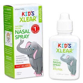 キシリア 子供用 生理食塩水 鼻スプレー 22ml(0.75floz) Xlear Kid&apos;s Xylitol and Saline Nasal Spray