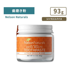 yő1000~OFFN[|z[y[Xg󎕖]l\i`Y UIWi [EFCXg  VgX XpCX 93g (3.3oz) NELSON NATURALS The Original Zero Waste Toothpaste Citrus Spicey