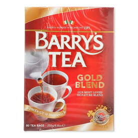 ゴールドブレンドティーバッグ 80個 250g (8.8oz) BARRY'S TEA (バリーズティー)