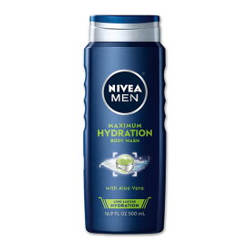 【アメリカ版】ニベア メンズ マキシマムハイドレーション ボディウォッシュ アロエベラ配合 500ml (16.9fl oz) NIVEA MEN Maximum Hydration Body Wash with Aloe Vera 海外版