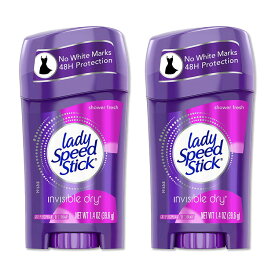 2個セット Lady Speed Stick デオドラントスプレー インビジブルドライ シャワーフレッシュの香り 39.6g（1.4oz） レディスピードスティック