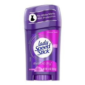 Lady Speed Stick デオドラントスプレー インビジブルドライ シャワーフレッシュの香り 39.6g（1.4oz） レディスピードスティック【5月優先配送】
