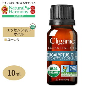 yX8000~ȏ1000~OFFz[AJlC]NKjbN I[KjbN GbZVIC [J 10ml (0.33fl oz) Cliganic Organic Eucalyptus Essential Oil  A}IC L@