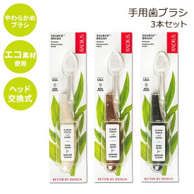 ラディウス 歯ブラシ 大人 ソフト 3本セット RADIUS Toothbrush Source Floss Brush