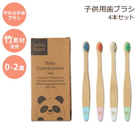 ワイルド&ストーン バンブー 歯ブラシ 子供用 ソフト Wild & Stone Organic Baby Bamboo Toothbrush