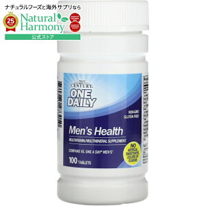 【店内8000円以上1000円OFF】21st Century ワン デイリー メンズ ヘルス タブレット 100粒 21st Century One Daily Men's Health Tablets 100 Count 【お取り寄せ商品】【合わせて買いたい】