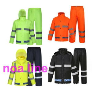 レインコート 雨カッパ レインウェア レインスーツ レインウェア 上下セット 厚手 防水 撥水 男女兼用 通勤通学 アウトドア ネイビー