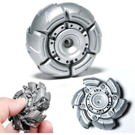 フィジェットトイ ハンドスピナー ガジェット 暇つぶし 手遊び 大人 感覚刺激 (シルバー)