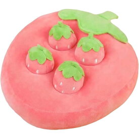 ペット おもちゃ うさぎ 犬 にんじん 噛む おやつ隠し エサ入れ ストレス発散 ノーズワーク (いちご)