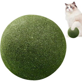 またたびボール 猫 キャットニップ またたび玉 マタタビ 玩具 おもちゃ 特大 10cm 一人遊び ストレス解消 口臭予防( グリーン)