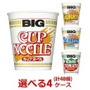 選べる4ケース　日清 カップヌードル ビッグ4種 　48個セット