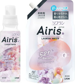本体＋詰替　ソフラン エアリス バルコニー (ネクタリン&フリージアの香り) 柔軟剤 　愛知南倉庫