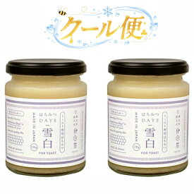 2個セット クール便 250g はちみつDAYS 雪白 トースト専用はちみつ　愛知南倉庫