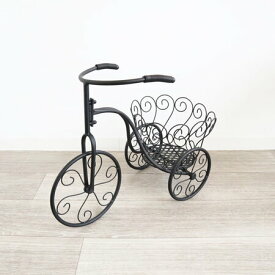 【送料無料】【花台】アンティーク調 自転車型 プランター 鉢カバー