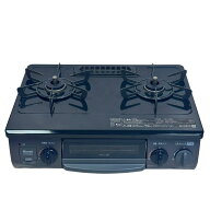 【中古】リンナイ ガステーブル VH34NBKL 2020年製 ブラック 幅56cm 水無し片面焼きグリル 左強火力 都市…