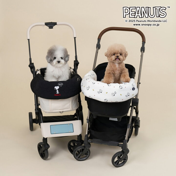 美品】スヌーピーペットカート小型犬2匹利用可 4万ほどで購入条件 