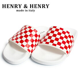 ヘンリーヘンリー シャワーサンダル HENRY&HENRY 180 checkr イタリア製 bianco/RED WHT CHECKR WHITE SOLE