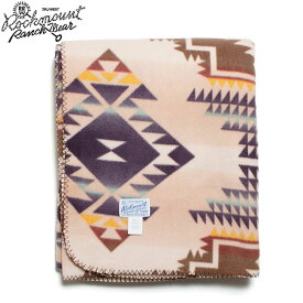 【セール30%OFF】 Rockmount Ranch Wear ロックマウント Fleece Western Blanket 1090 TAN フリース ブランケット 180×145 アメリカ製