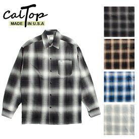 CalTop キャルトップ ART2000 L/S SHIRTS オンブレ チェック シャツ 長袖 アメリカ製