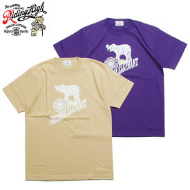 RIDING HIGH ライディング ハイ FLOCKY PRINT TEE ELEPHANT フロッキープリント Tシャツ エレファント 日本製