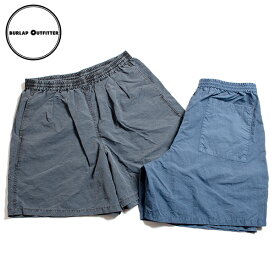 BURLAP OUTFITTER バーラップ アウトフィッター ショートパンツ TRACK SHORT 23 PIGMENT DYE トラックショーツ サプレックスナイロン