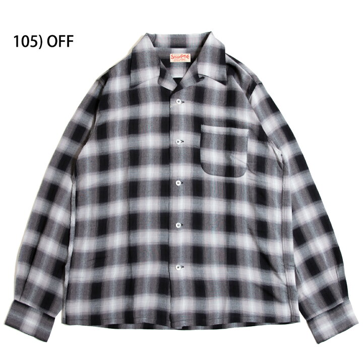 楽天市場】SUGAR CANE シュガーケーン RAYON OMBRE CHECK OPEN SHIRT  