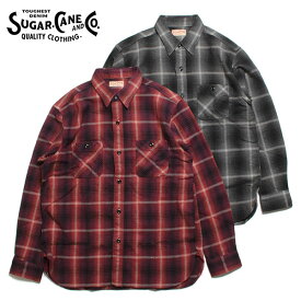 SUGAR CANE シュガーケーン TWILL CHECK WORK SHIRT オンブレチェック ネル ワークシャツ SC29149