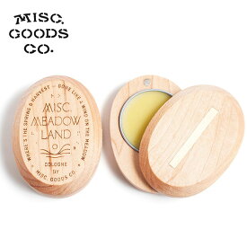 Misc. Goods Co. ミスク Solid Cologne Meadowland 練り香水 0.2oz ウッドケース付き アメリカ製