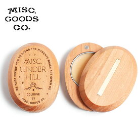Misc. Goods Co. ミスク Solid Cologne Underhill 練り香水 0.2oz ウッドケース付き アメリカ製