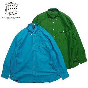 �y�Z�[��40%OFF�z J.PRESS ORIGINALS �W�F�C�v���X BAGGY FIT B.D. (COLOR VINTAGE OXFORD) �I�b�N�X�t�H�[�h �{�^���_�E���V���c