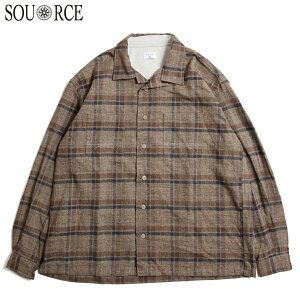 SOURCE �\�[�X ROAM FLANNEL SHIRT �t�����l���V���c PLAID S-SH1