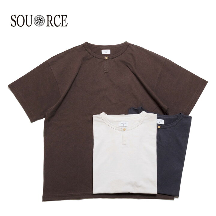 楽天市場】SOURCE ソース DARU HENRY NECK S/S T ヘンリーネック 