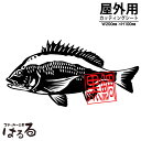 【釣り・魚・チヌ・ヘチ・アウトドア】黒鯛ステッカー【メール便対応】