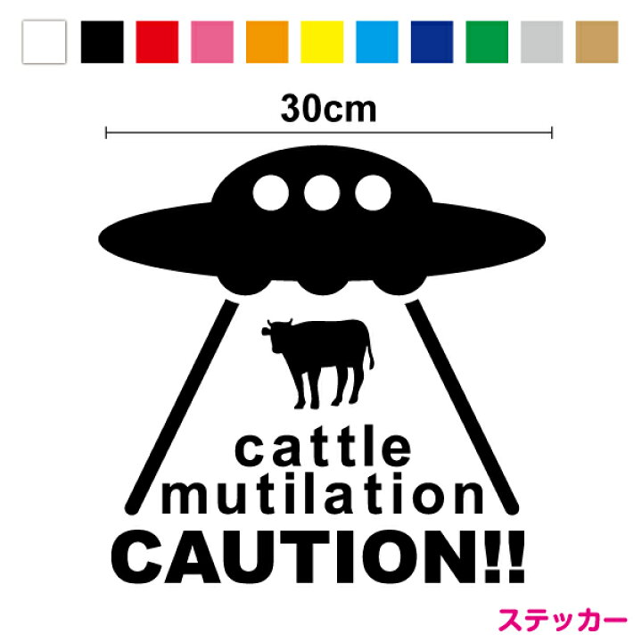 楽天市場】【当店限定】オリジナル キャトルミューティレーション注意 