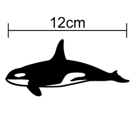 楽天市場 シルエットステッカー シャチの通販