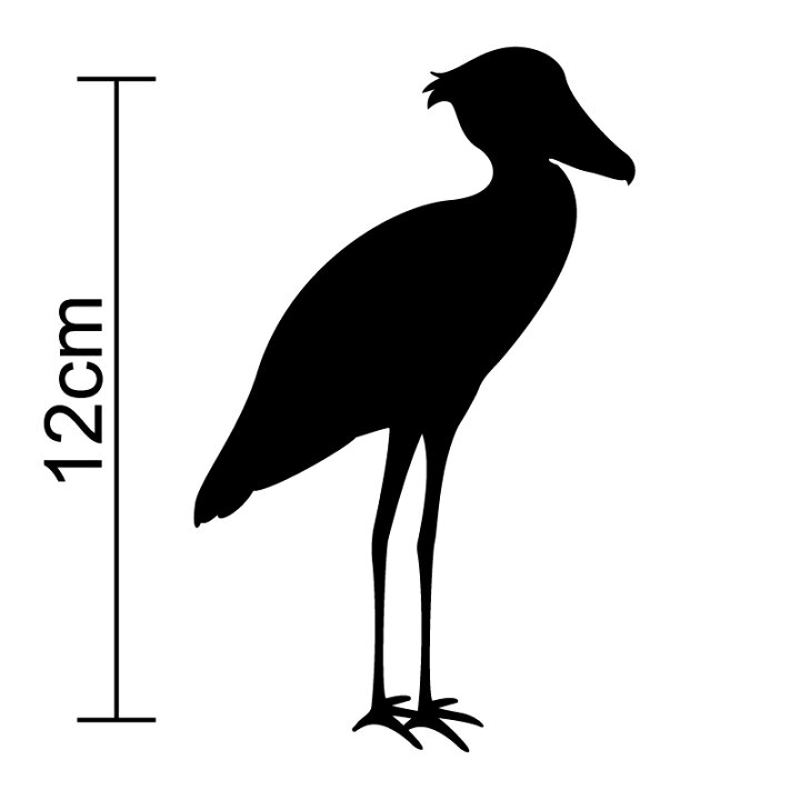 楽天市場 シルエット ステッカー ハシビロコウ 鳥 生き物 動物 おしゃれ 防水 傷隠し シール 車 バイク かわいい ヘルメット スノーボード 給油口 サーフボード 楽天 通販 ステッカーシール専門店haru