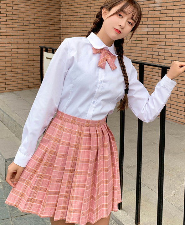 学生服 制服 風 コスチューム スカート ワイシャツ 超 ミニ丈 カラー（2）