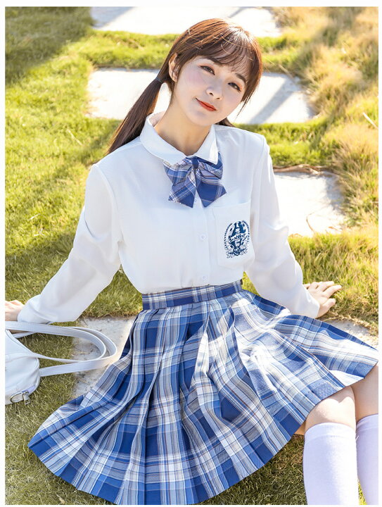 楽天市場 新発売 学生服 3点set 高校生jk制服 セーラー服 シャツ プリーツスカート チェック柄 学生制服 半袖 長袖 スクール制服 上着 ホワイト 学生服 コスプレ コスチューム 春夏秋冬 女子制服 仮装 可愛い 私服 自由服 の高校 Haru2 楽天市場店