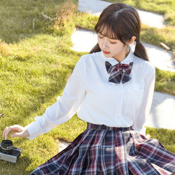 楽天市場 新発売 学生服 3点set 高校生jk制服 セーラー服 シャツ プリーツスカート チェック柄 学生制服 半袖 長袖 スクール制服 上着 ホワイト 学生服 コスプレ コスチューム 春夏秋冬 女子制服 仮装 可愛い 私服 自由服 の高校 Haru2 楽天市場店